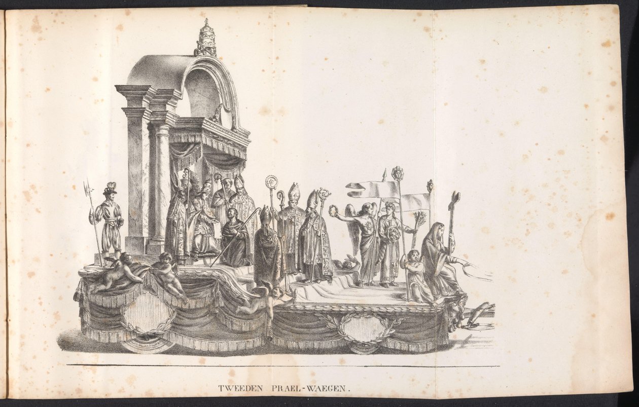 Second float in the procession for Saint Rumbold, 1825 by Frans Vervloet