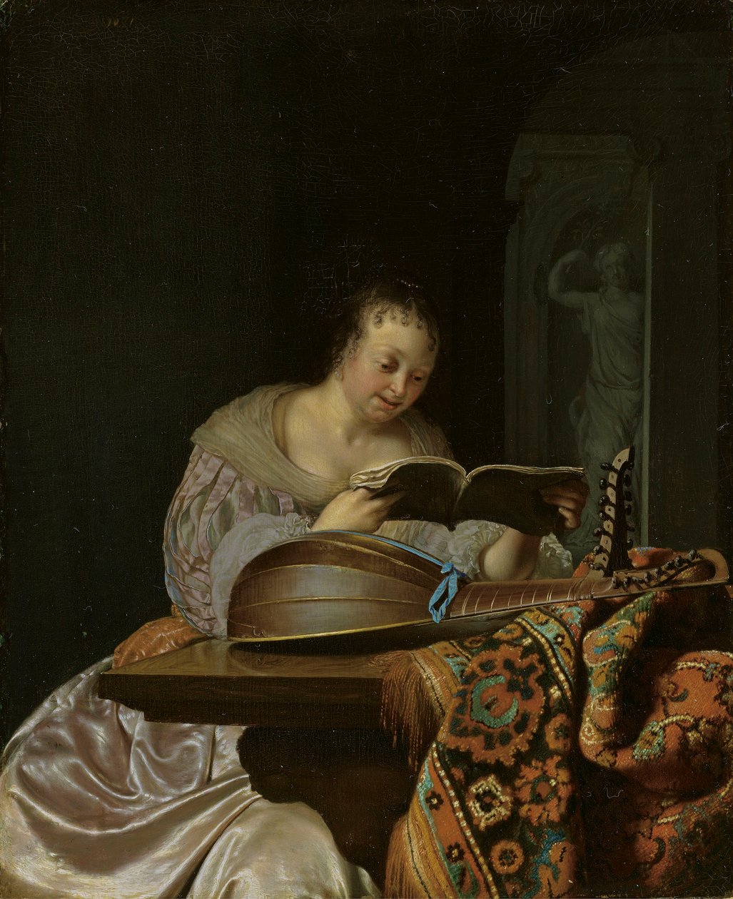 Woman Singing by Frans van Mieris the Elder