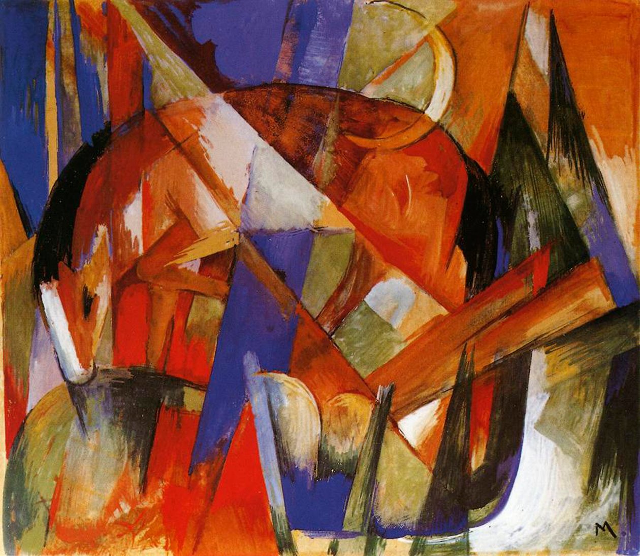 Fabulous Beast II by Franz Marc