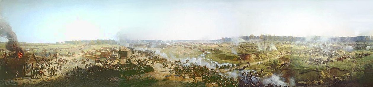 Panorama of Moscow Battle in 1812 or Battle of Borodino by Franz Roubaud