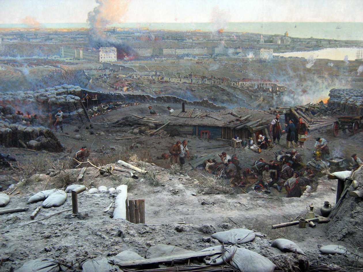 The Siege of Sevastopol Panorama by Franz Roubaud
