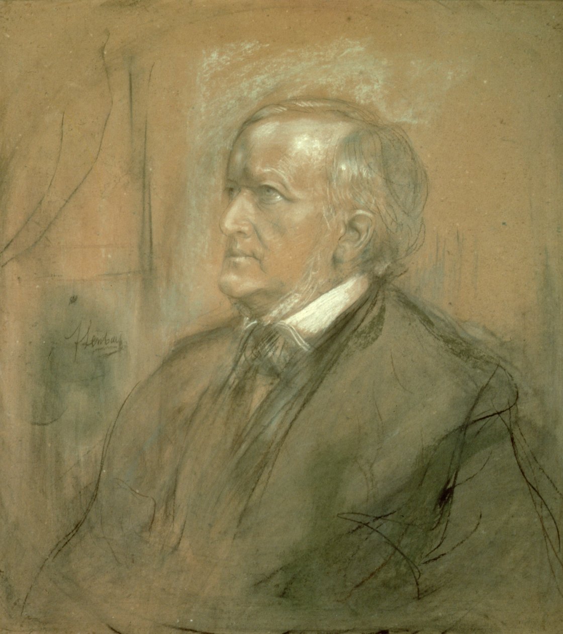Portrait of Richard Wagner, 1868 by Franz Seraph von Lenbach
