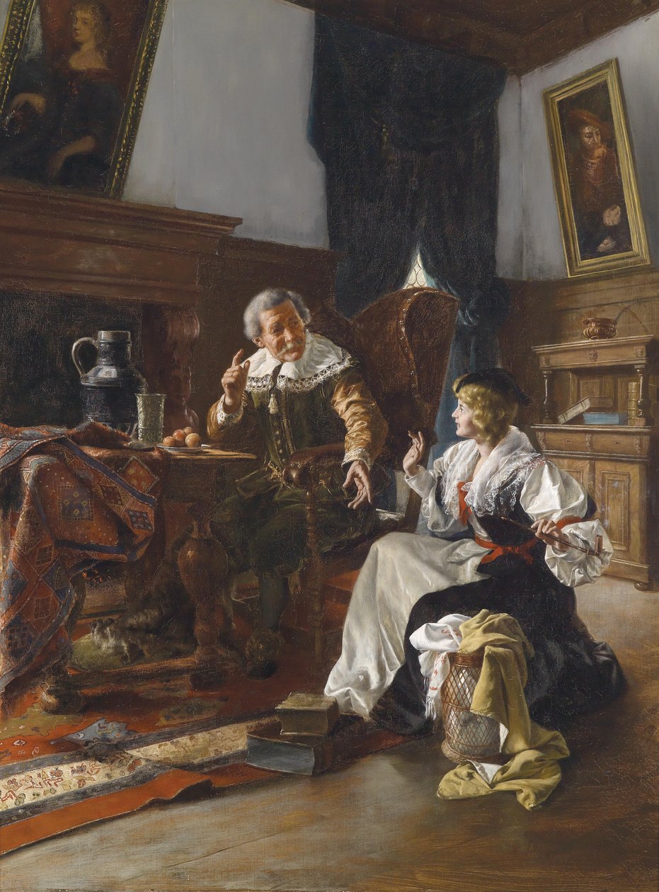 The Venial Smoking by Franz Xaver Schmid Breitenbach
