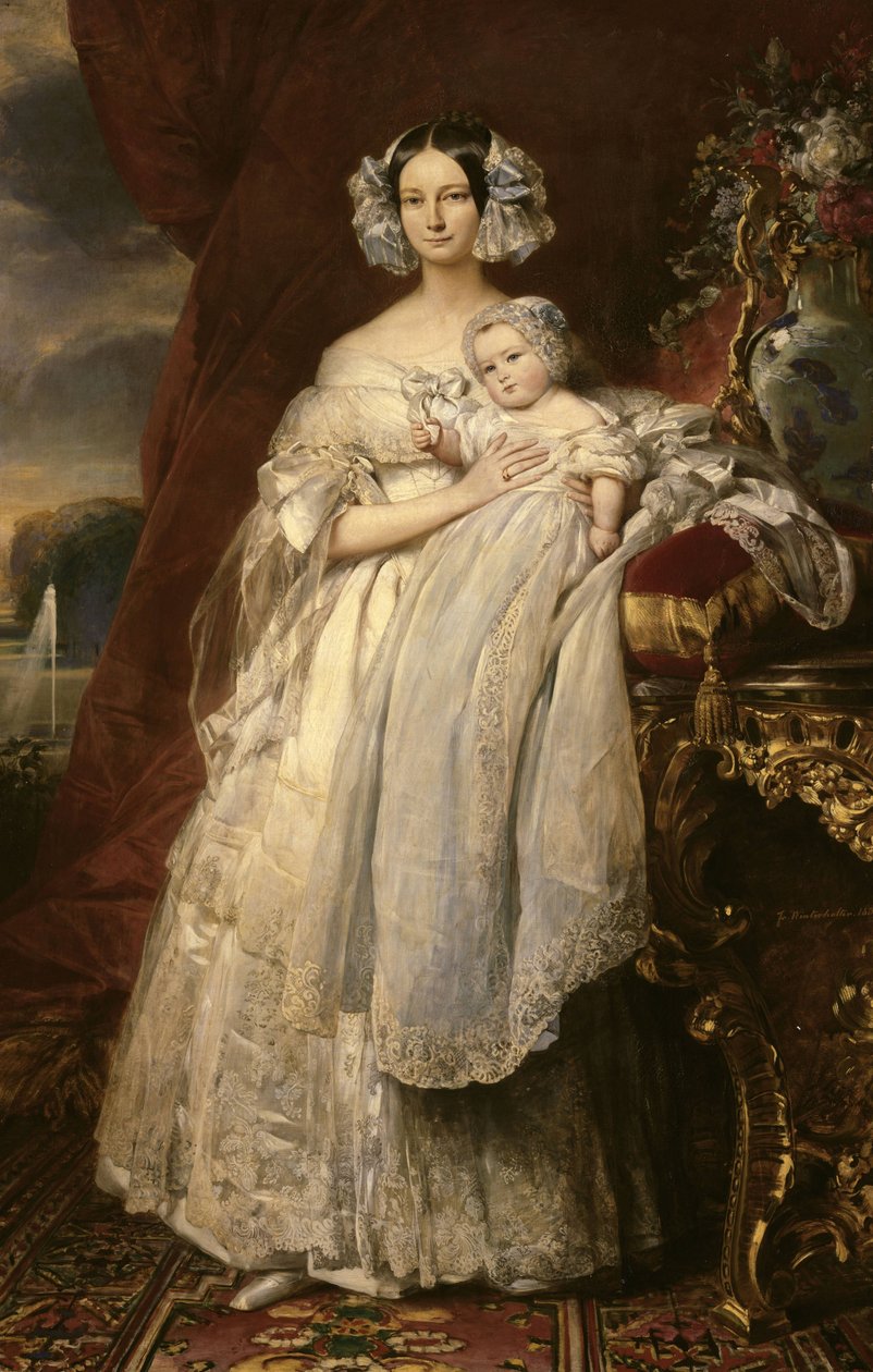 Portrait of Helena of Mecklenburg by Franz Xaver Winterhalter