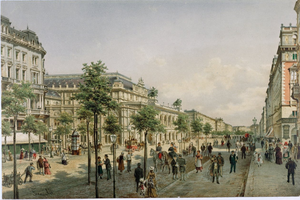The Vienna Operahouse Shortly After Completion by Franz Alt