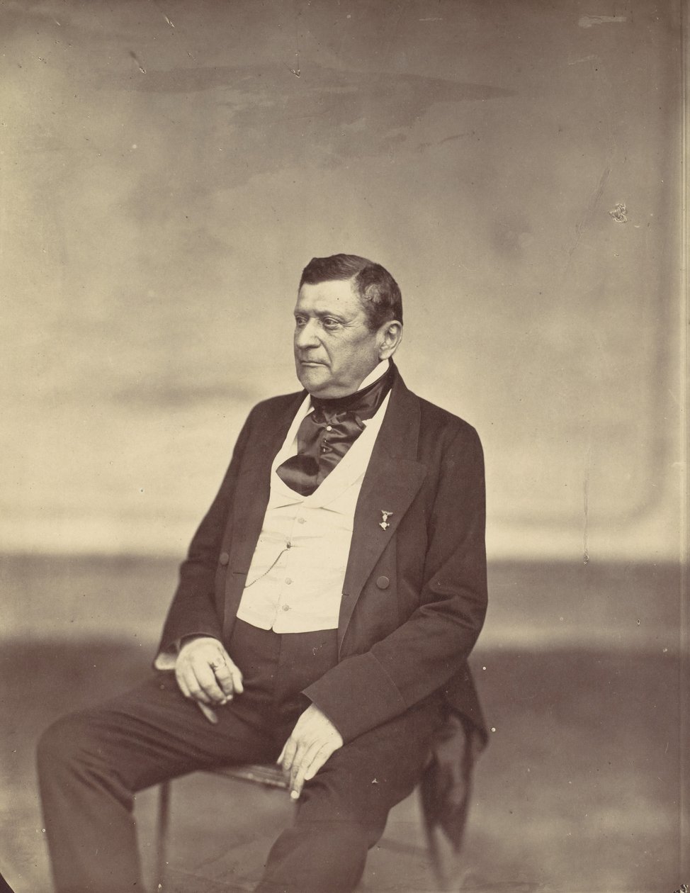 Seated Man in White Vest and Dark Coat by Franz Antoine