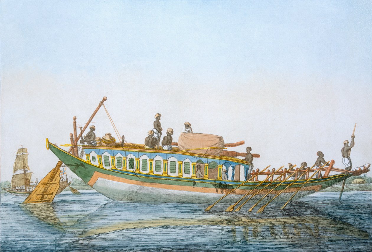 Badjera, a Cabined River Craft with a Large Paddle Rudder, from 