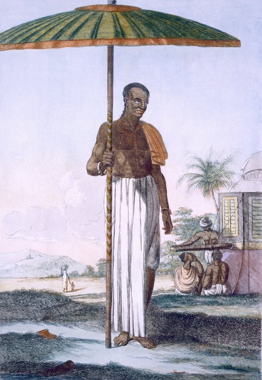 Porter of the Ouriah Caste by Franz Balthazar Solvyns