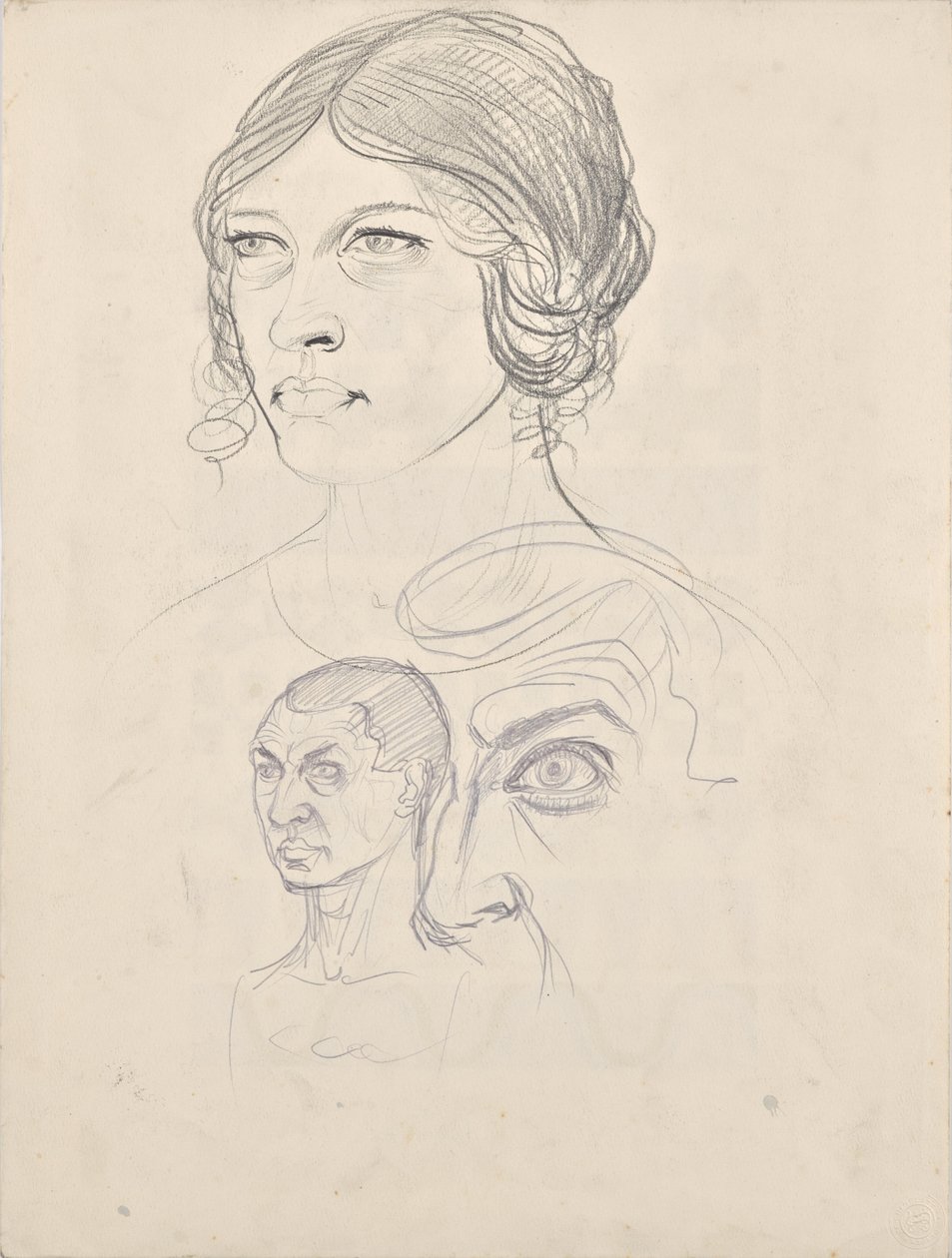 Portrait Studies of Rosa and Walter Barwig by Franz Barwig der Ältere