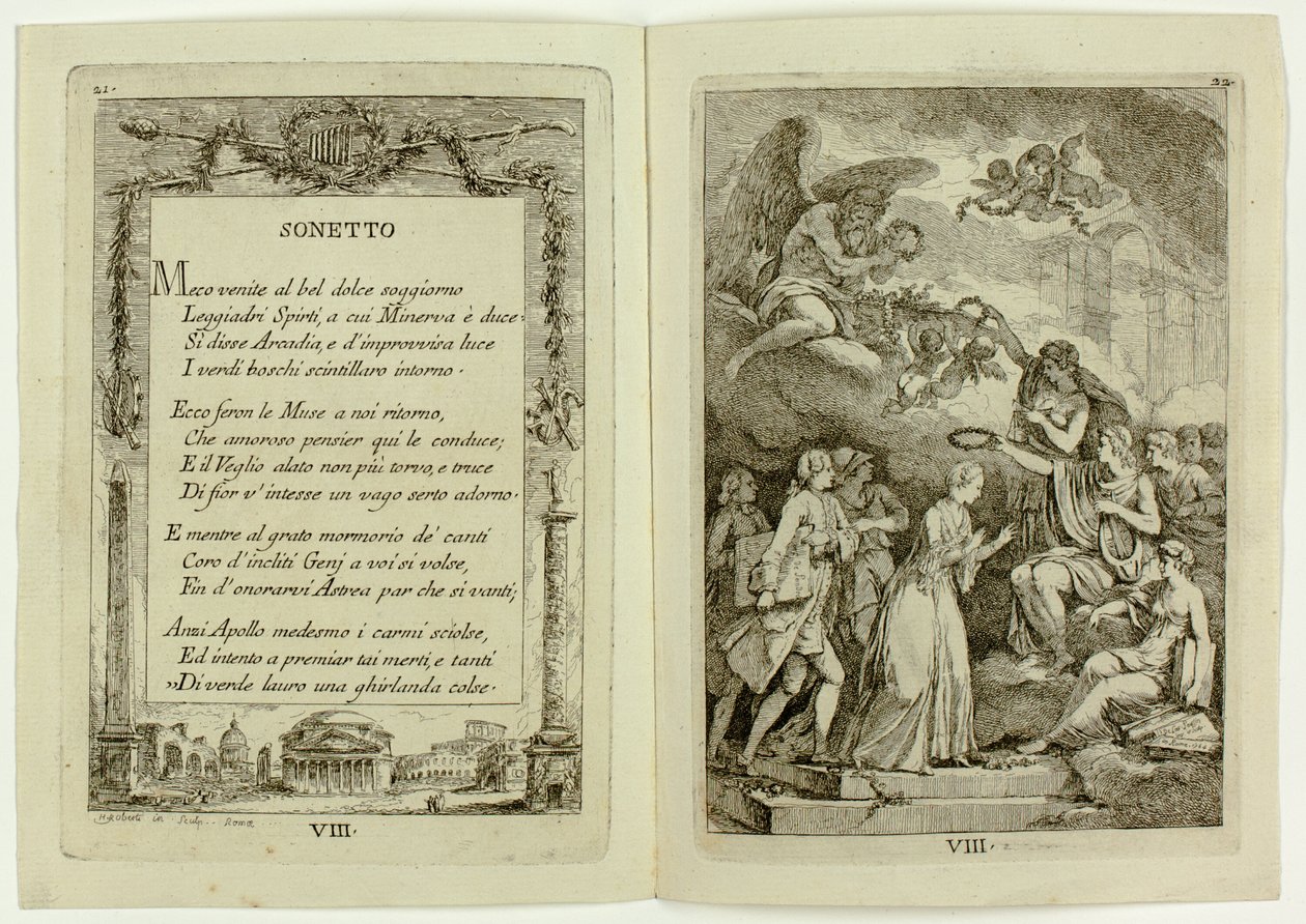 Plate 8, from Nella Venuta by Franz Edmund Weirotter