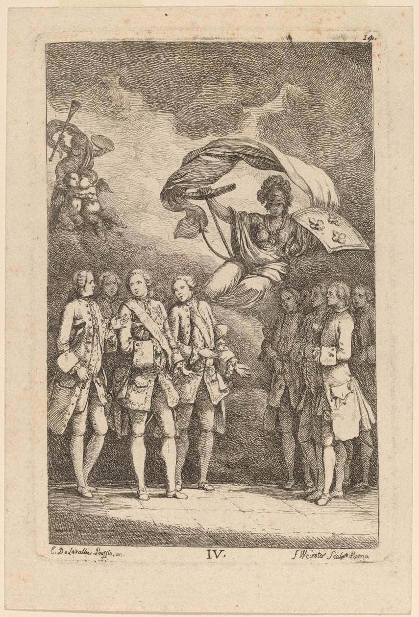 In the Coming to Rome: pl. 4 by Franz Edmund Weirotter after Étienne de Lavallée Poussin