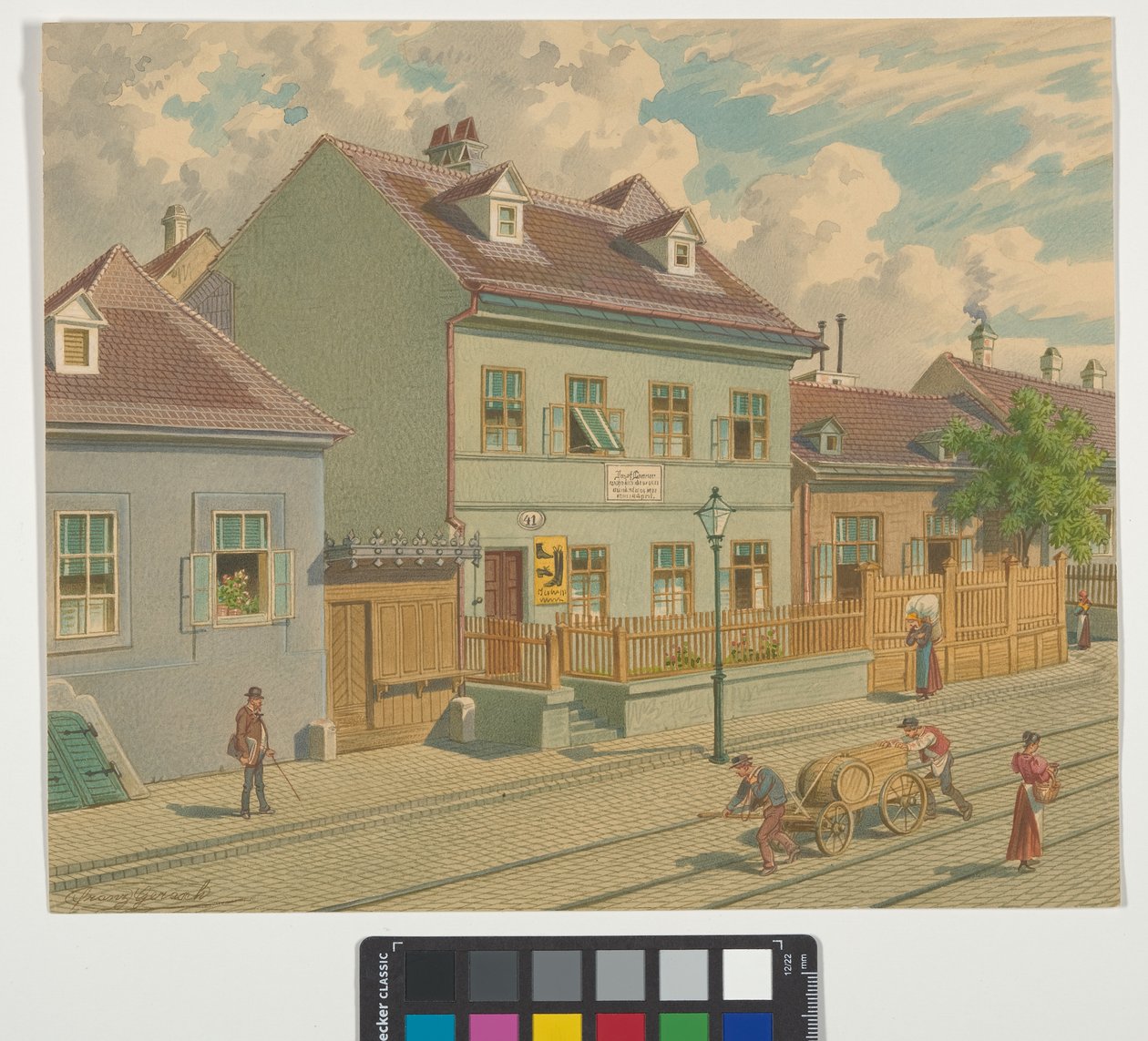 19., Gymnasium Street 87 - Residence and Death House of Josef Lanner by Franz Gerasch