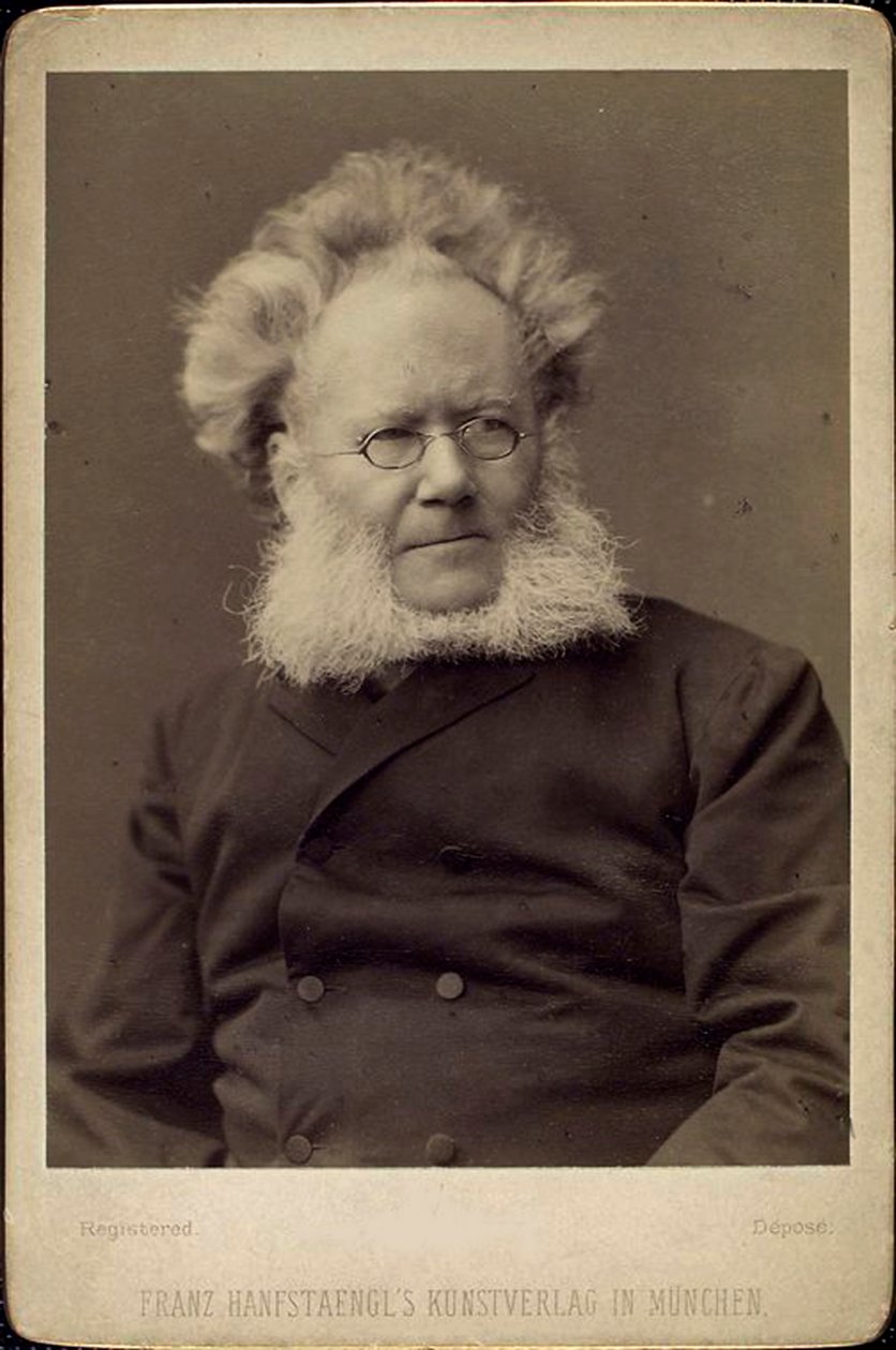 Henrik Ibsen, Norwegian playwright and poet by Franz Hanfstaengl