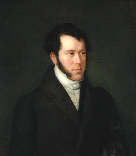 Portrait of Gunther Gensler (1803-84), 1833 by Franz Heesche