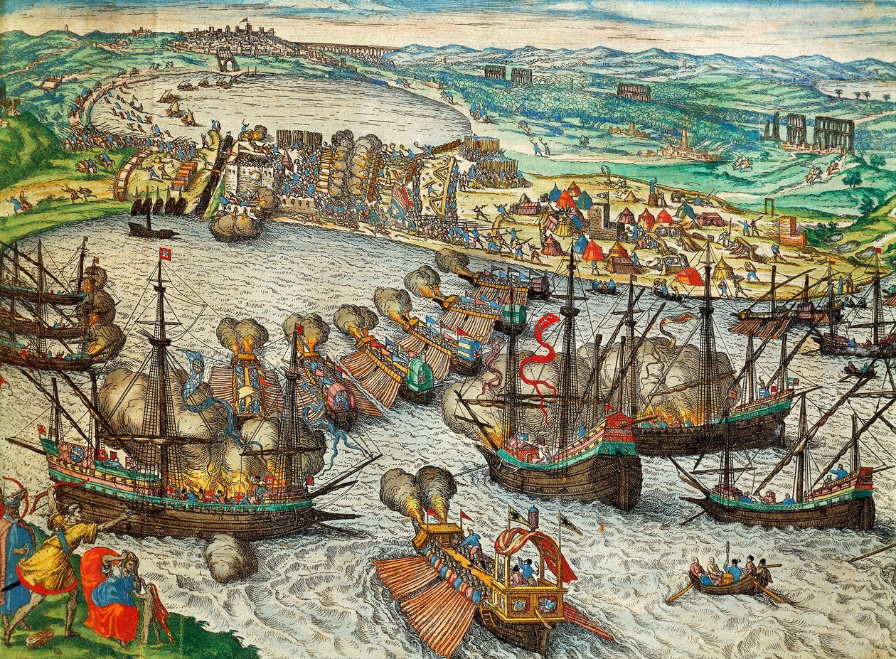 Capture of La Goulette and Tunis by Charles V by Franz Hogenberg