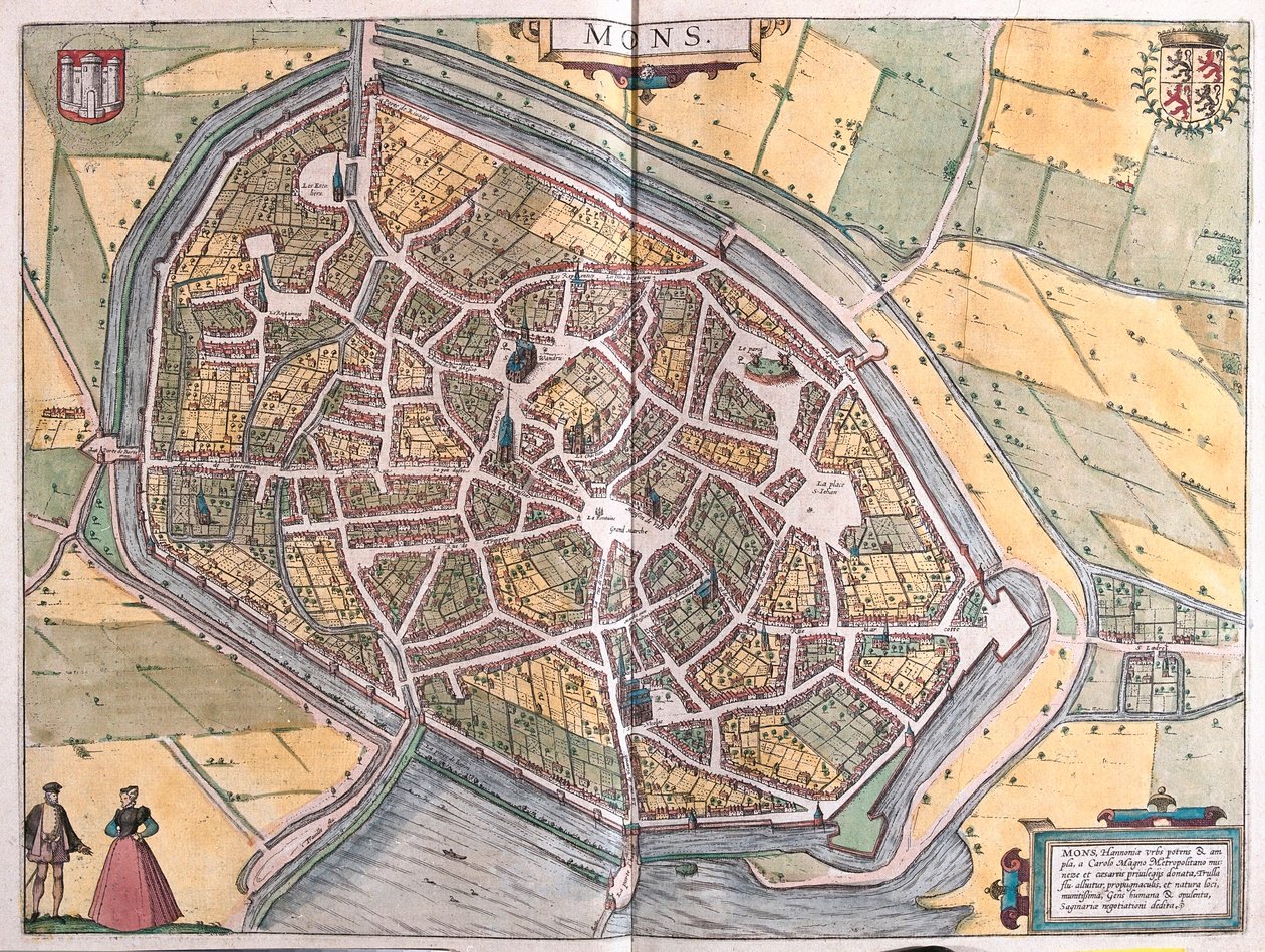 Mons, Belgium by Franz Hogenberg