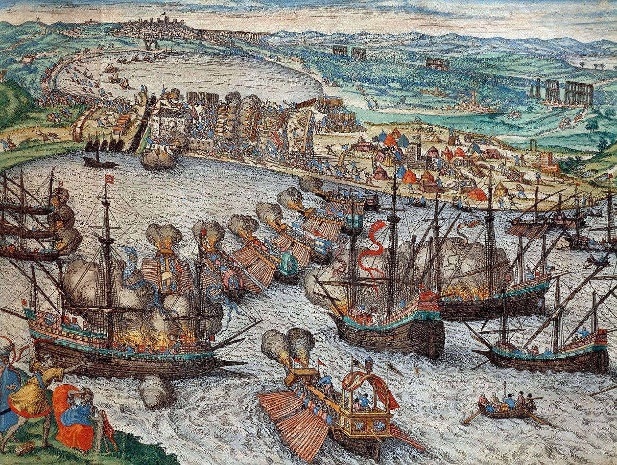 The capture of La Goulette and Tunis by Charles V by Franz Hogenberg