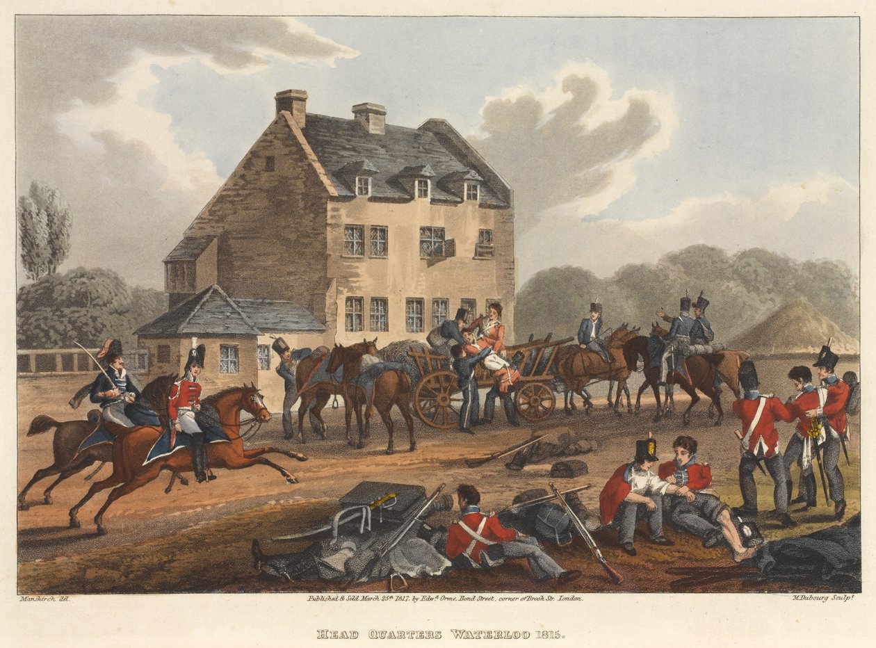 Head Quarters Waterloo 1815, Engraved by M. Dubourg by Franz Joseph Manskirch