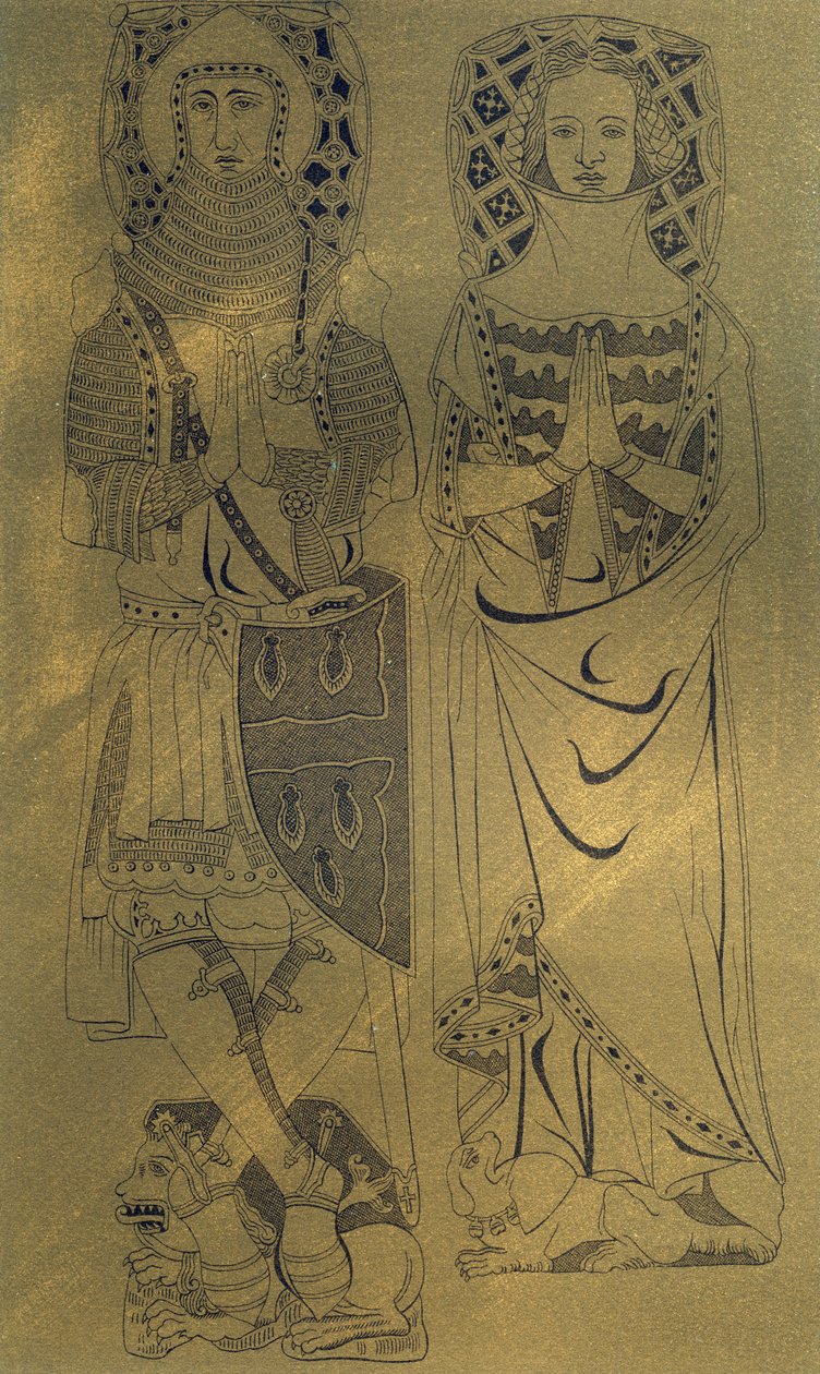 A copper plaque from Minster Abbey and Church, Isle of Sheppey, Kent by Franz Kellerhoven