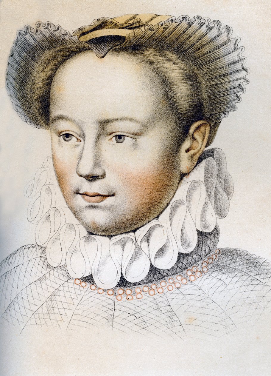 Marguerite de Valois, queen consort of Henry IV of France by Franz Kellerhoven