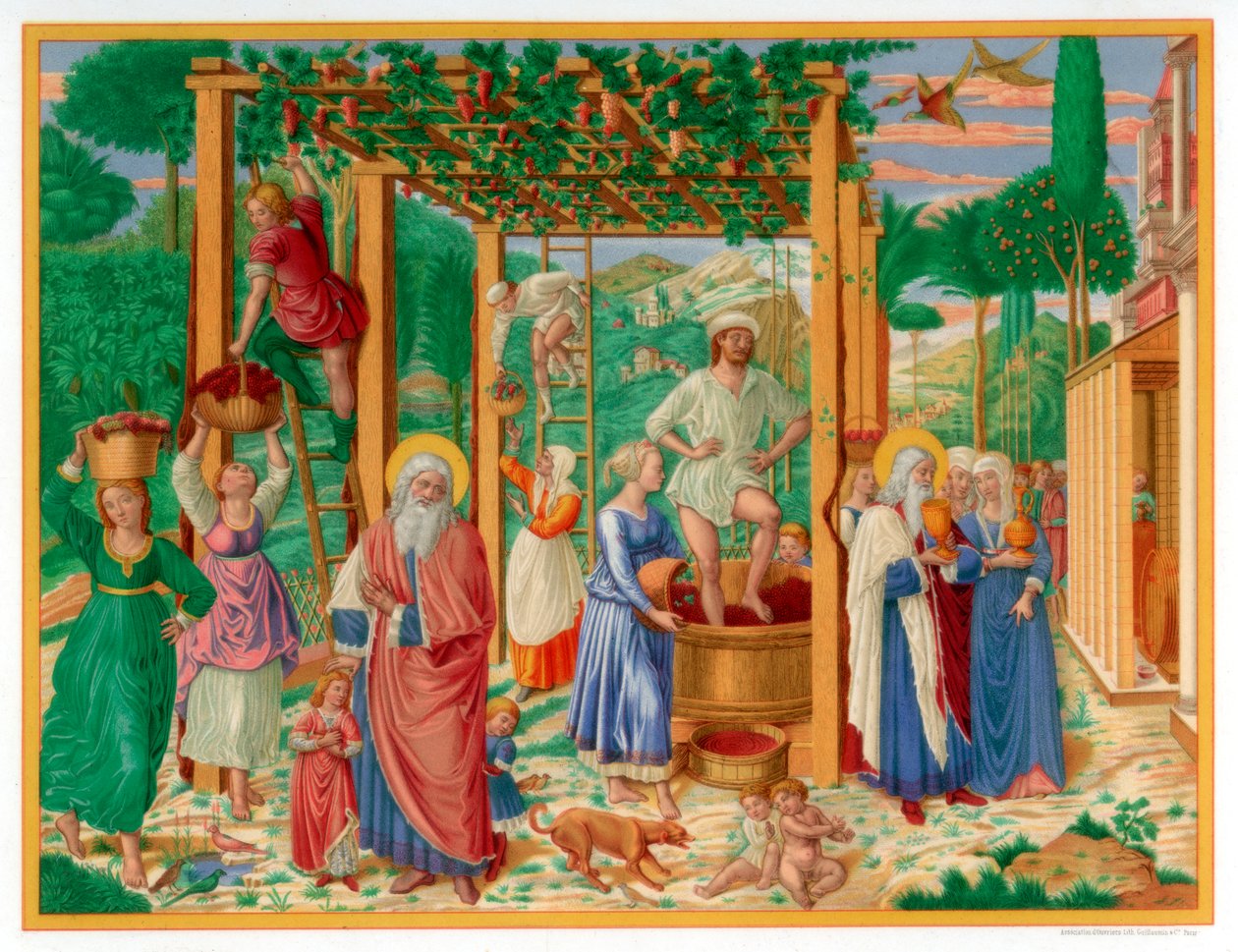 The Vintage and Drunkenness of Noah by Franz Kellerhoven