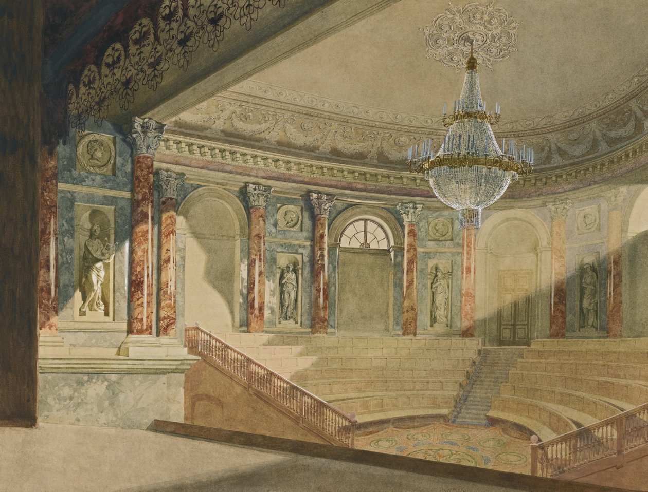 The Hermitage Theatre, 1898 by Franz Kopallik