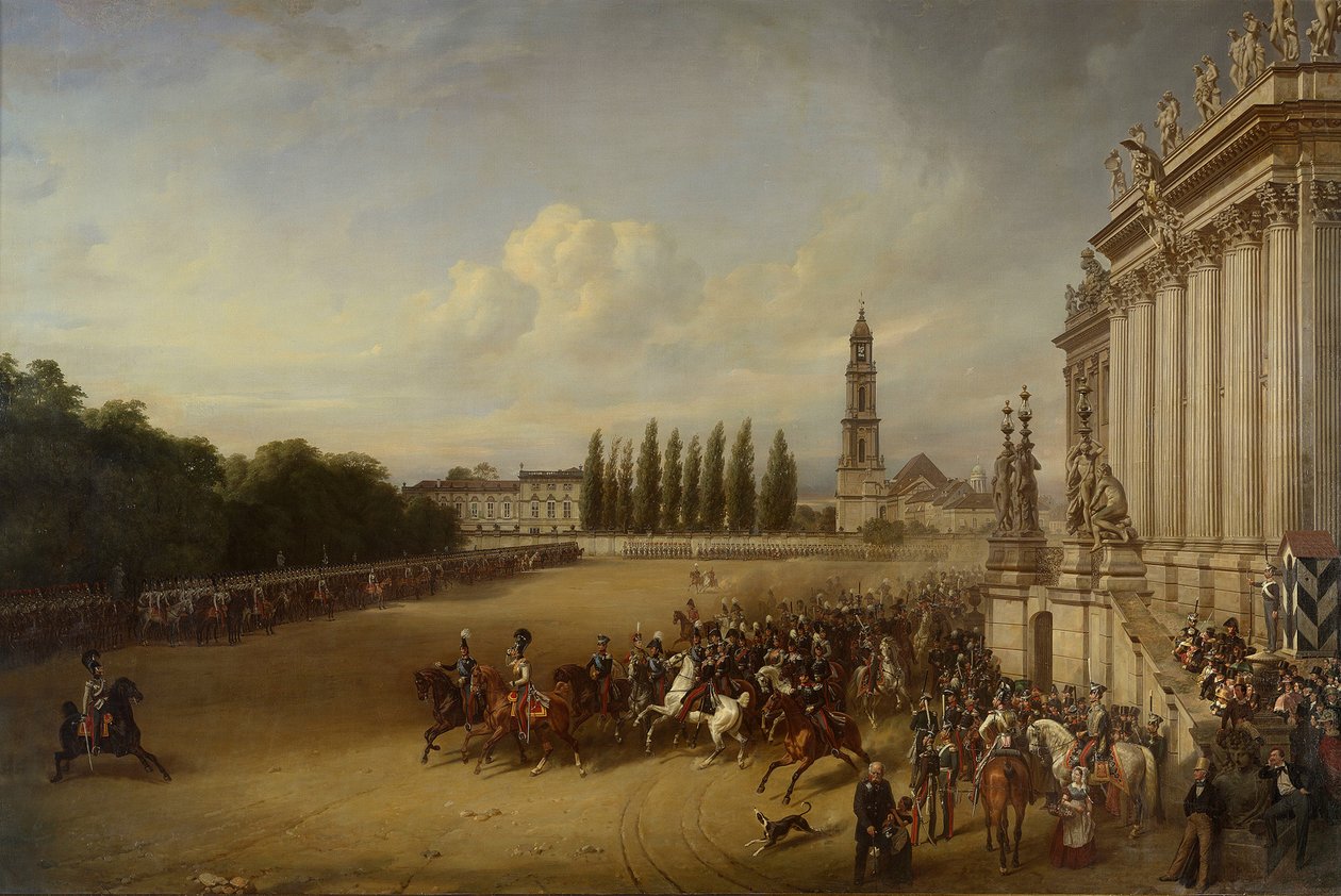 Parade in Potsdam in the Year 1817 by Franz Krüger