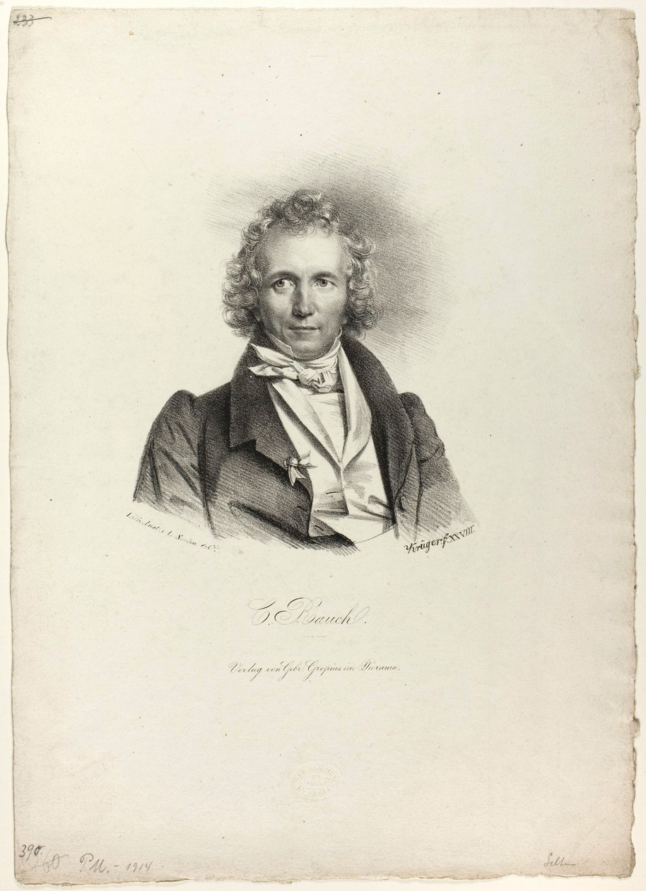 Portrait of the Sculptor Rauch by Franz Krüger
