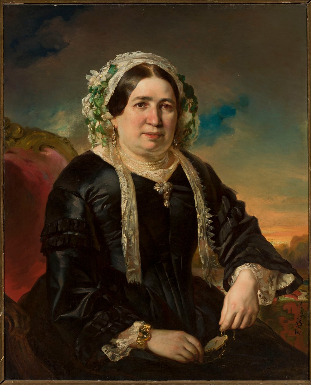 Portrait of a Woman in a Cap by Franz Krüger