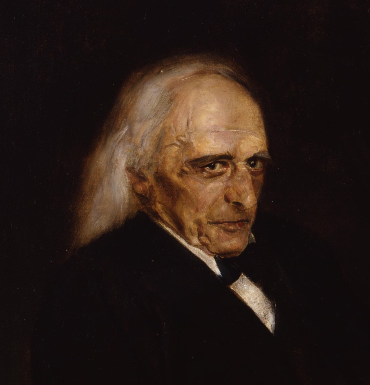 Portrait of Theodor Mommsen (detail) by Franz von Lenbach