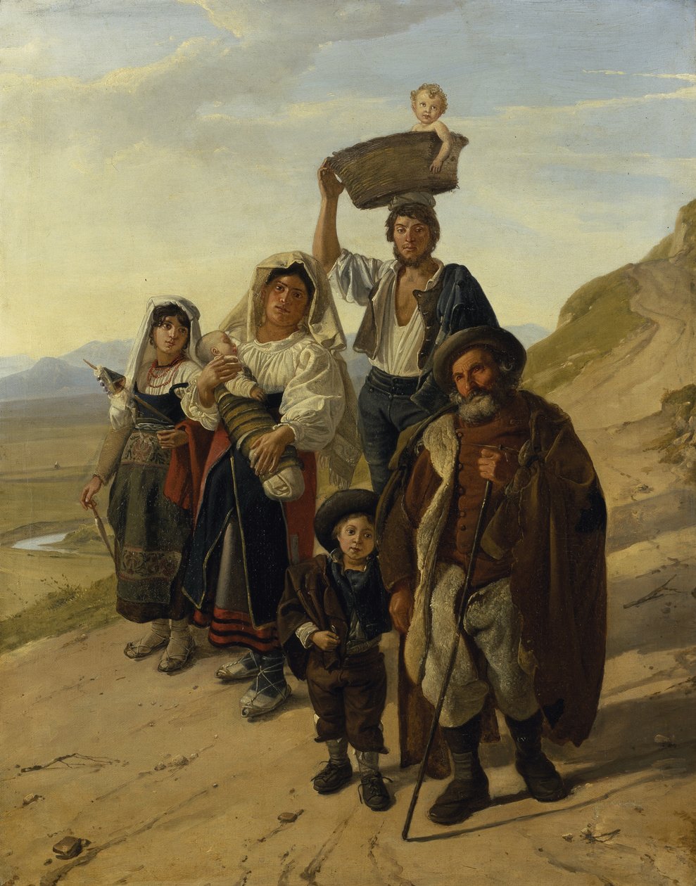 Italian Peasants at Albano by Franz Ludwig Catel