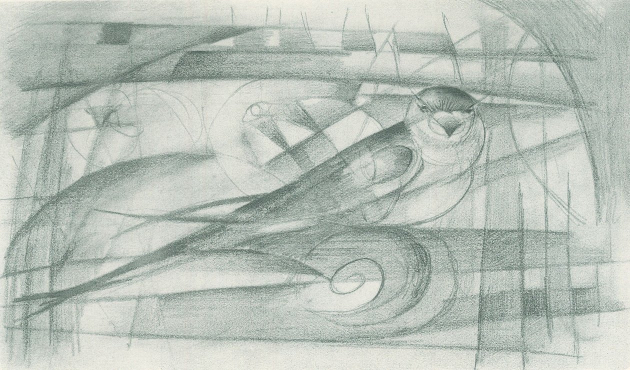 A Swallow by Franz Marc