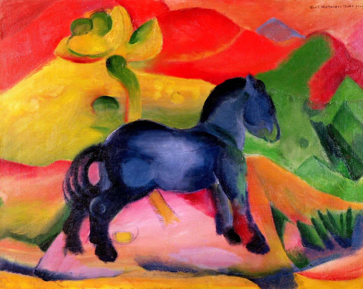 Little Blue Horse, 1912 by Franz Marc