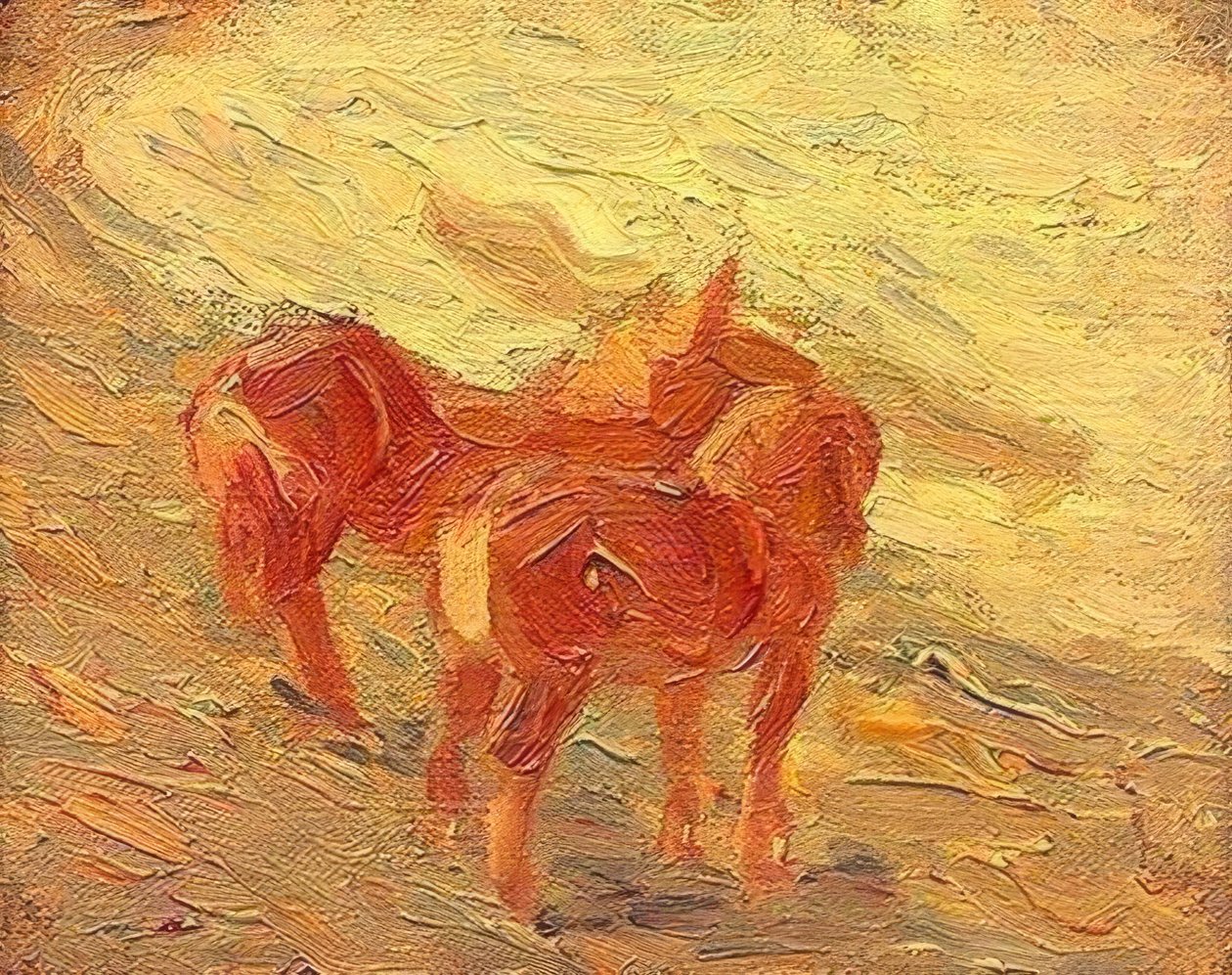 Horses by the Sea by Franz Marc