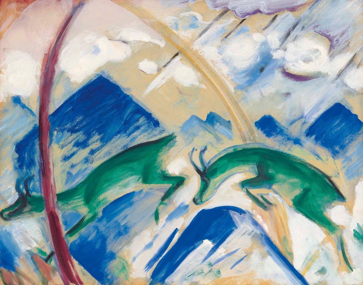 The Chamois by Franz Marc