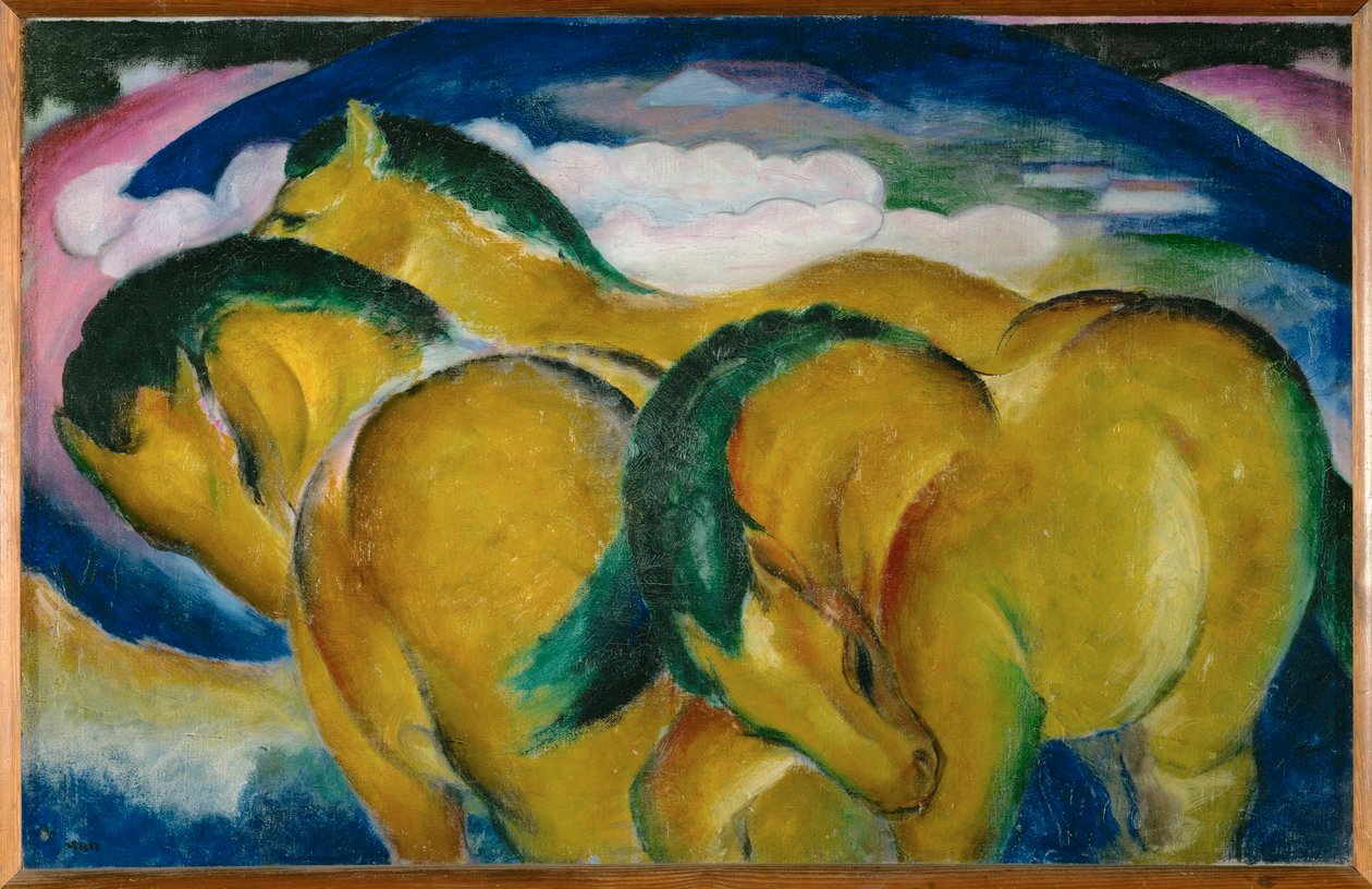 The Small Yellow Horses by Franz Marc