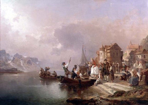 Norwegian Wedding Party by Franz Richard Unterberger