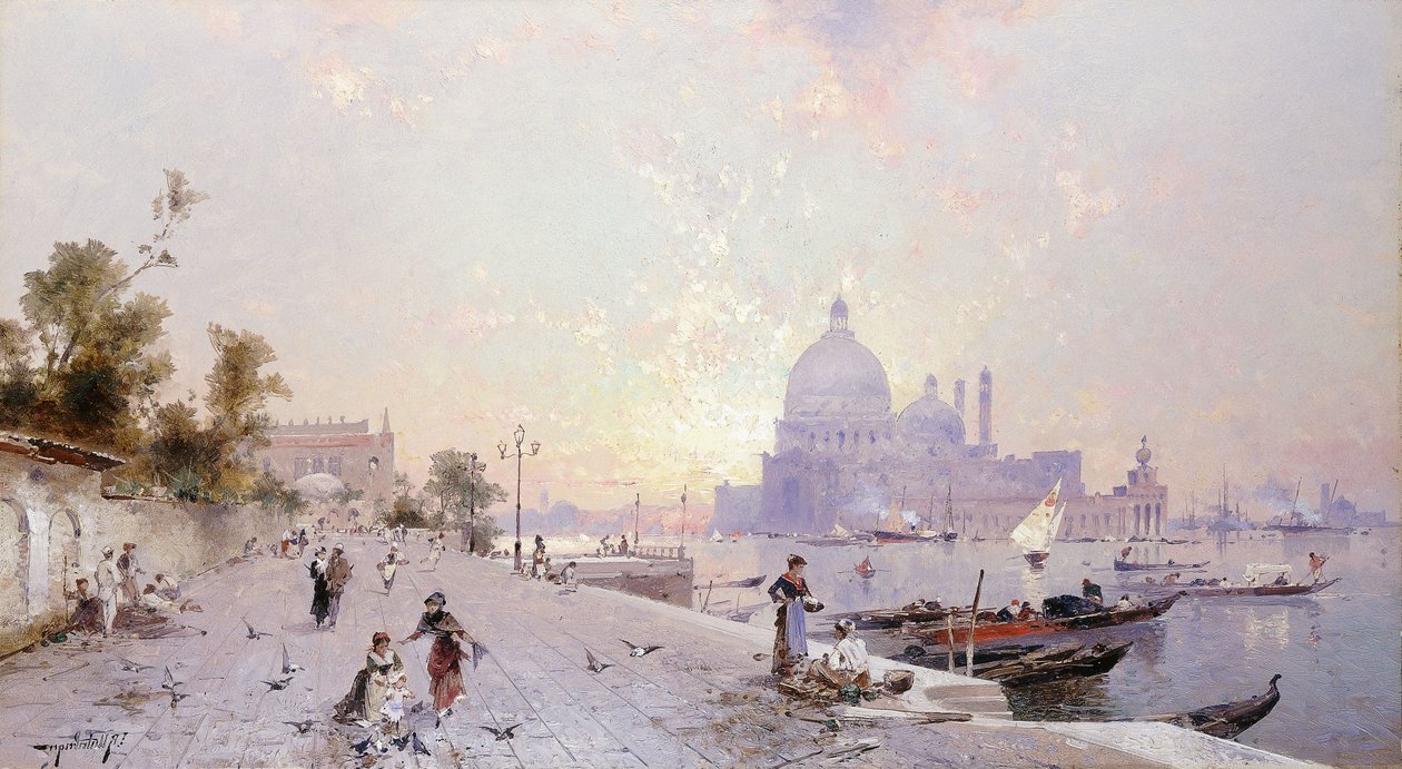 Saint Mary of Health, Venice: Santa Maria della Salute, Venice by Franz Richard Unterberger