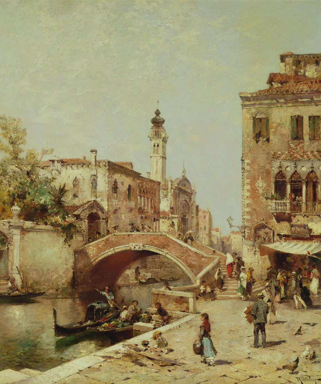 Santa Catarina Canal, Venice by Franz Richard Unterberger