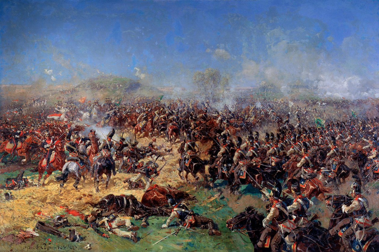The Battle of Borodino on August 26, 1812. Third French Attack, 1913 by Franz Roubaud