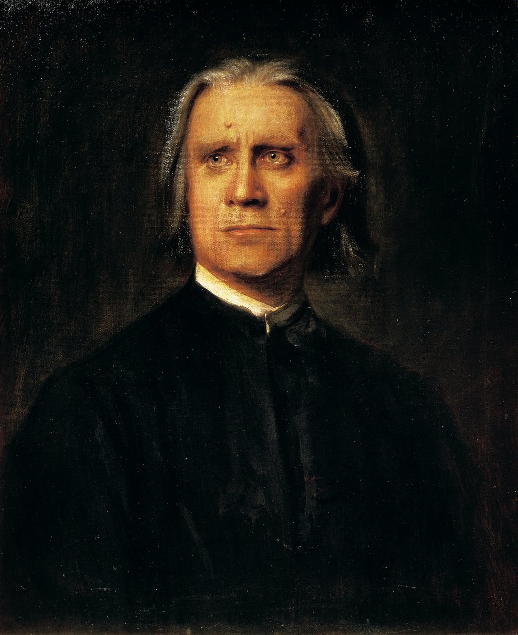 Portrait of Hungarian composer and pianist Franz Liszt by Franz Seraph von Lenbach