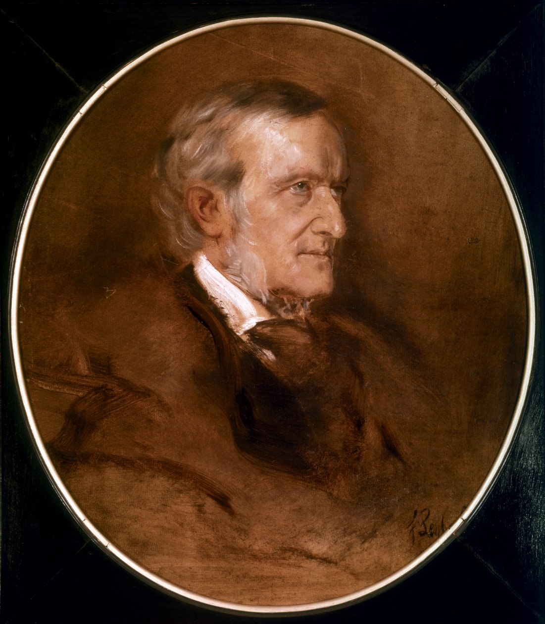 Portrait of Wilhelm Richard Wagner by Franz Seraph von Lenbach