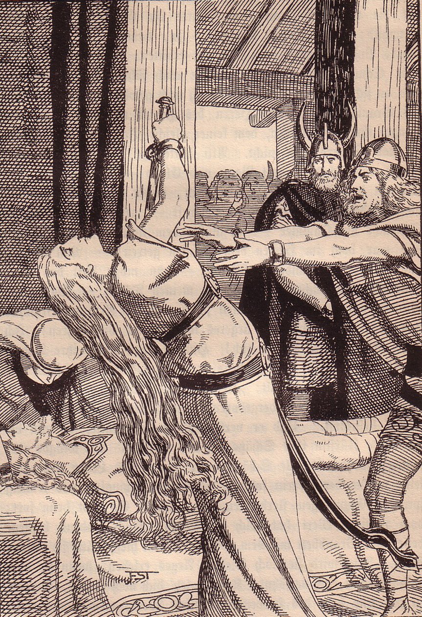 Illustration for The Edda: Germanic Gods and Heroes by Hans von Wolzogen by Franz Stassen