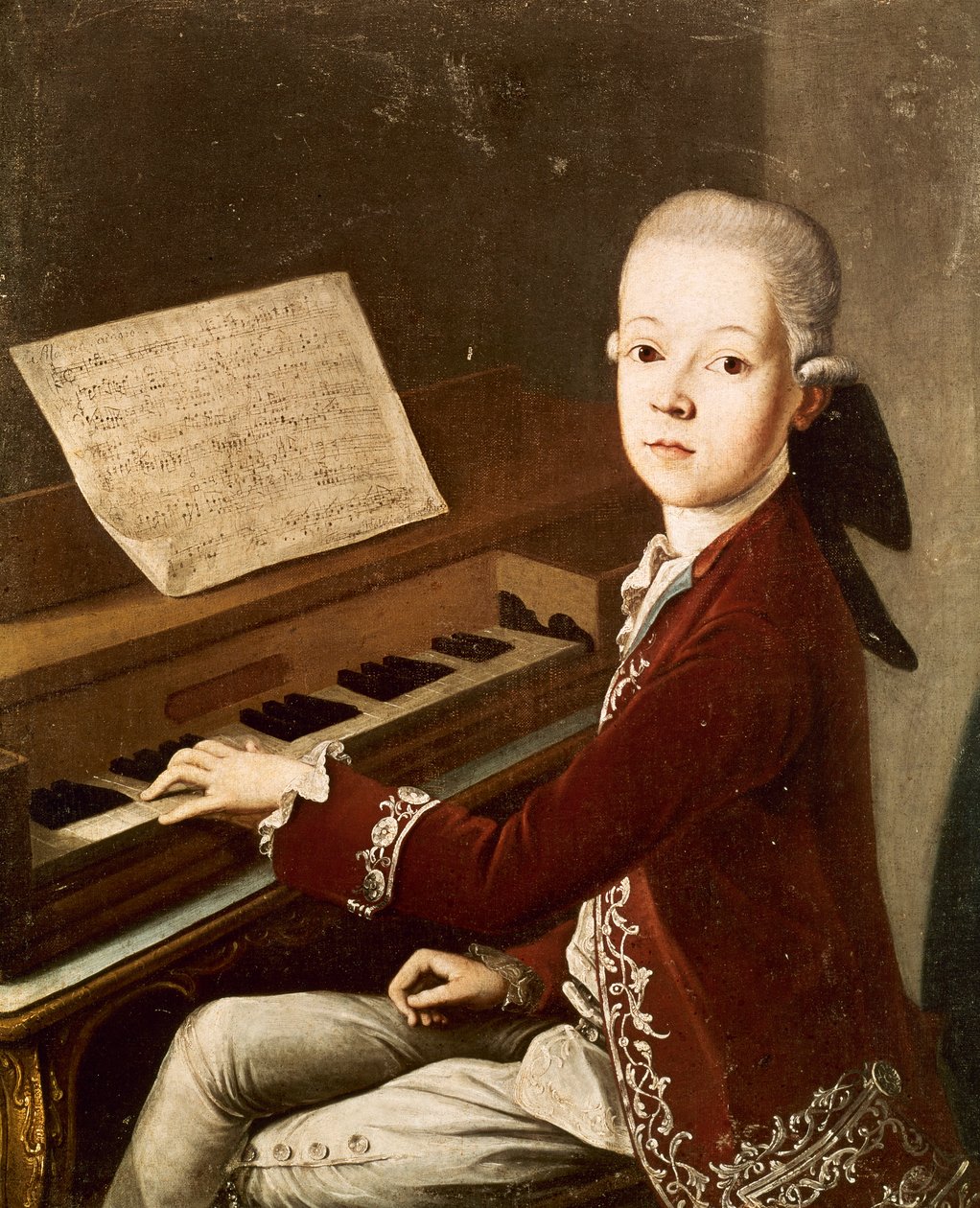Wolfgang Amadeus Mozart by Franz Thaddaus Helbling