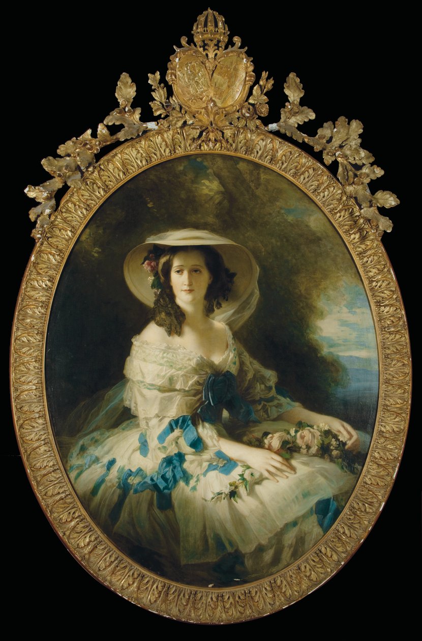 Portrait of Empress Eugenie by Franz Xaver (studio of) Winterhalter