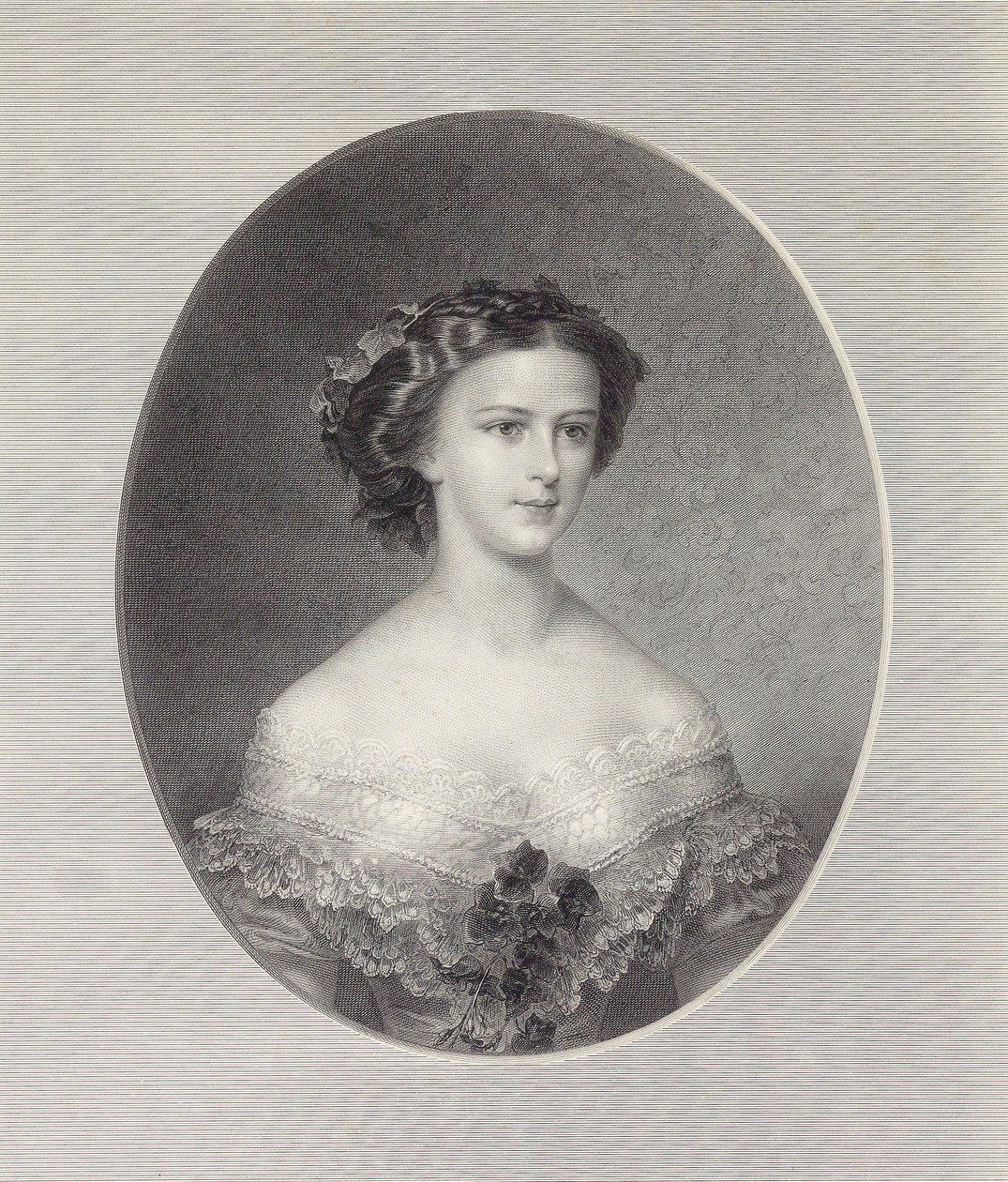 Portrait of Empress Elisabeth of Austria by Franz Xaver Stöber