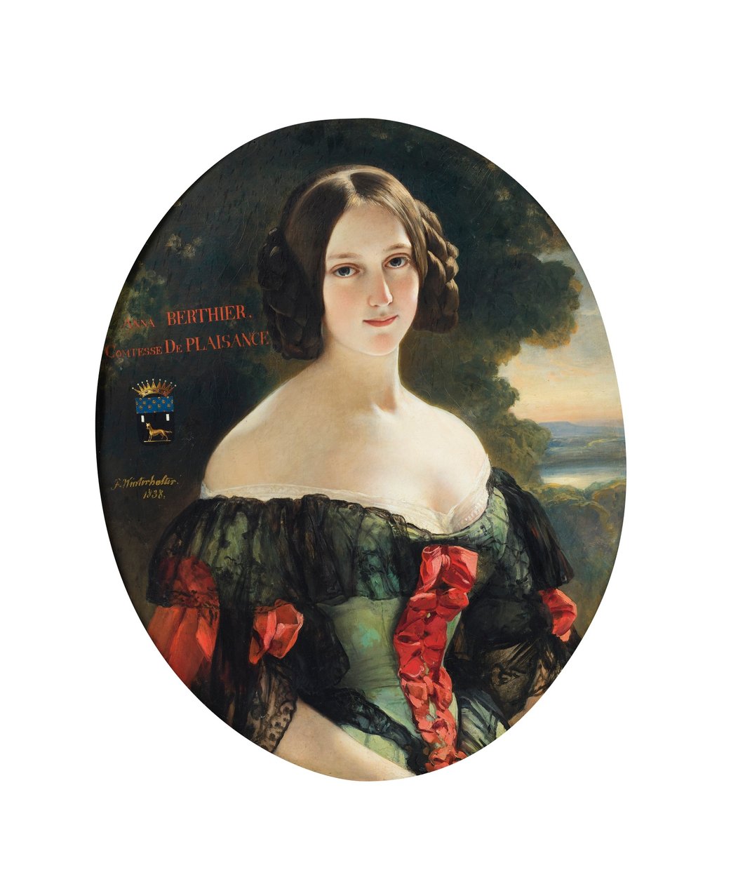 Anne, Countess of Plaisance (1815-1878), later Duchess of Plaisance, née Mlle Bertier de Wagram by Franz Xaver Winterhalter