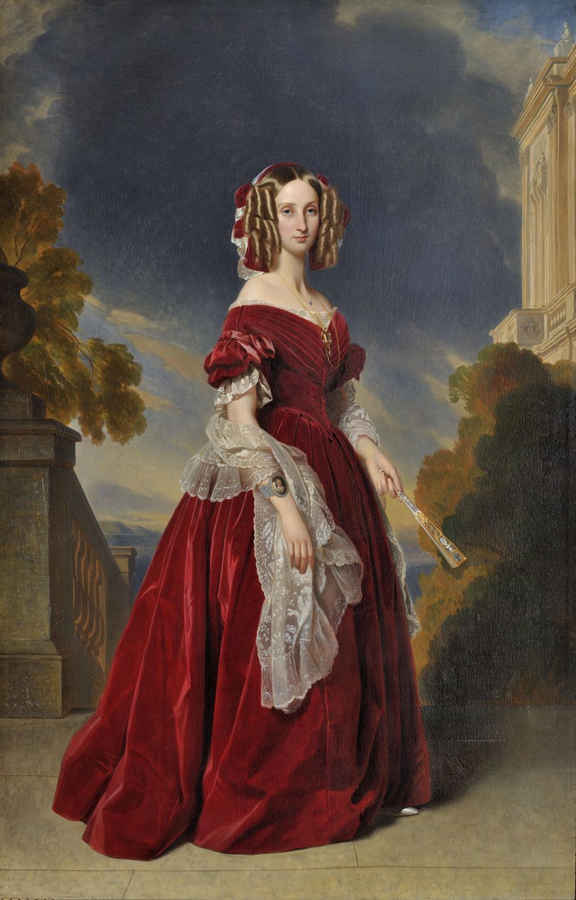 Louise of Orléans, Queen of the Belgians (1812-1850) by Franz Xaver Winterhalter