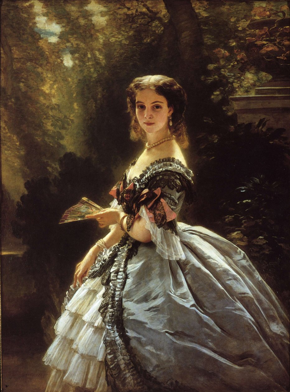 Portrait of Countess Elizabeth Esperovna Trubetskaya, née Belosselskaya-Belozerskaya by Franz Xaver Winterhalter