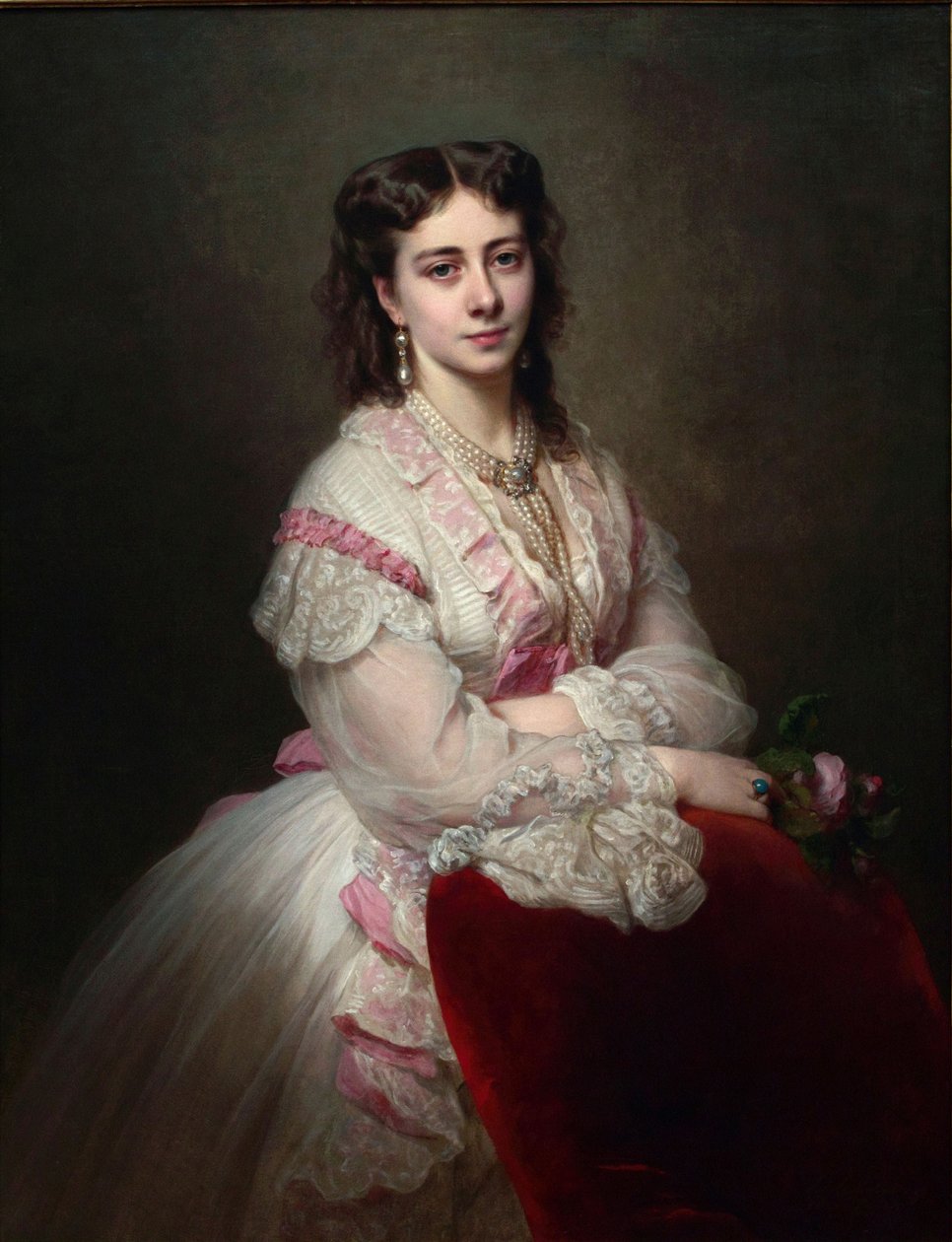 Portrait of Countess Maria Branicka 1843-1918, née Princess Sapieha, 1865 by Franz Xaver Winterhalter